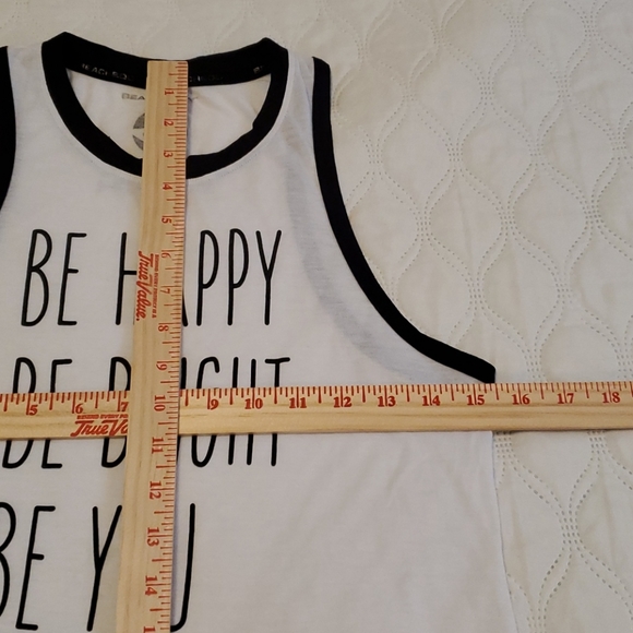 TEAM BEACHBODY COACH Tank Top White Black Size S - Picture 8 of 13